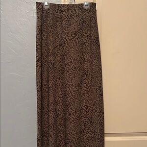 A New Day Brown and Black Maxi Skirt Cocktail